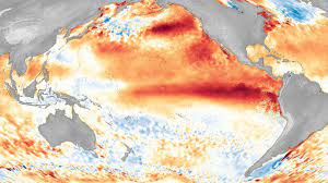 El Niño ocean temperature visual from the presentation